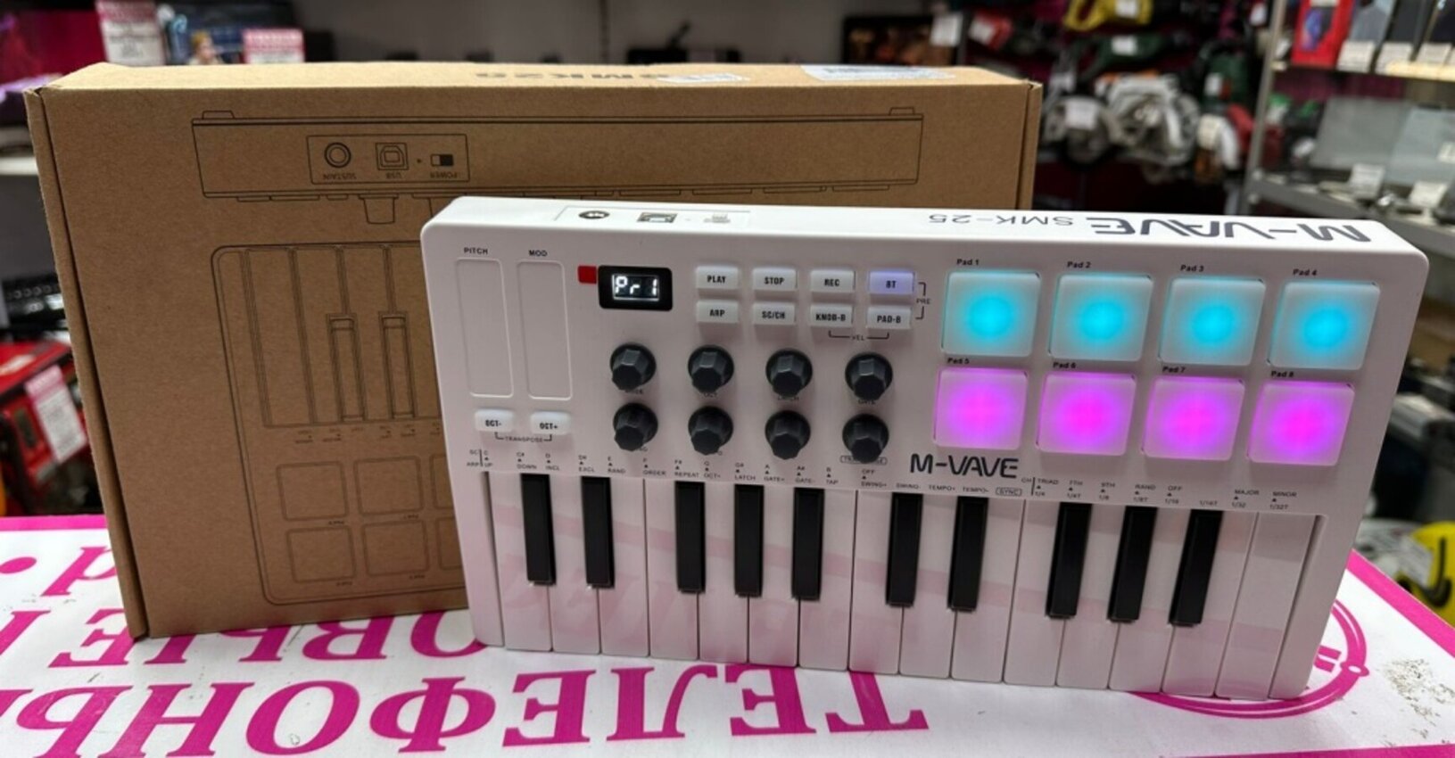 Миди-клавиатура M-Vave SMK-25